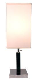 26"H BROWN SQUARE WOODEN TABLE LAMP (1PC/CTN) (0.92/5.55)