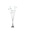 61.5" In 16-Light Acrylic Globe Aluminun Led Chrysanthe Silver Chrome Metal Floor Lamp