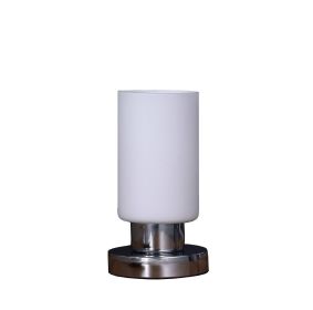 8.75" Elli Glass Up Light Touch-On Cylinder Metal Table Lamp