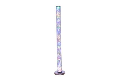 49-Inch Exposed Multi-Colored Rope LED Namiri Column Floor Lamp w/ Wireless Remote Control