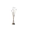 46" In 11-Light Acrylic Globe Aluminun Led Chrysanthe Yellow Gold Metal Floor Lamp