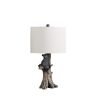 24.75" In Black Bear On A Tree Polyresin Table Lamp