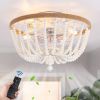 Boho Bladeless Ceiling Fan with Light with 5 Bulbs