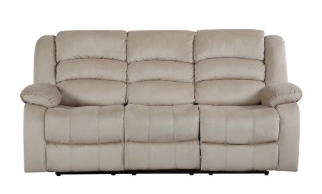 Global United Transitional Microfiber Fabric Upholstered Sofa