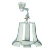 Classic Style Decorative Aluminum Bell With Wall Bracket; Silver