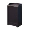 Bathroom Cabinet Wooden Living Room Espresso cabinet with a Door