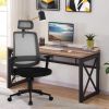 Vanbow.Ergonomic office chair mesh computer chair - High Back Desk Chair with Adjustable Lumbar Support; PP fixed handrail