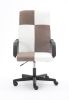 Chessboard office chair; office chair with adjustable backrest armrest; suitable for office; dormitory and study (black and white)