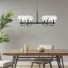 [Only support Drop Shipping Buyer] Devon 6-Light Chandelier with Bowl Shaped Glass Shades