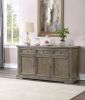 Landon Server; Salvage Gray Finish DN00953