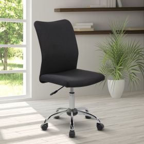 Techni Mobili Modern Armless Task Chair; Black