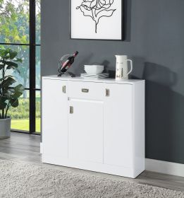 Pagan Server in White High Gloss Finish DN00742