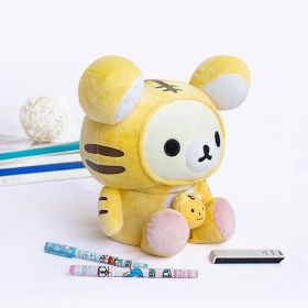 [Rilakkuma - White] Plush Gadget Storage Box / Trinket Box / Pen Pencil Holder (9.8 inch height)