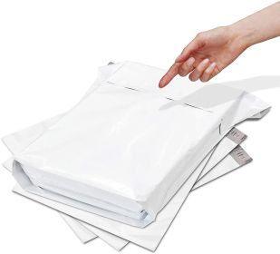 Pack of 25 XX-Large Gusseted Poly Mailers 24 x 21 x 6 White Shipping Envelopes 24 x 21 x 6 Large Shipping Bag for Clothes. Self-Seal Expansion Mailers