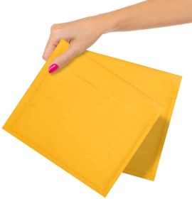 Pack of 25 Gold Kraft Bubble Padded Envelopes 7.25 x 7 Bubble Mailers Peel and Seal Envelopes Yellow Cushion Envelopes 7" 1/4 x 7" for Mailing Packagi