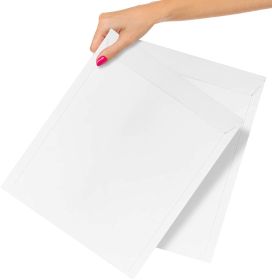 25 Pack Rigid Paperboard Mailers 12.75 x 15. Stay Flat Paperboard Envelopes 12 3/4 x 15. White Photography Mailer. Large Size. No Bend Documents; Phot