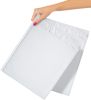 Poly Bubble Mailers 9.5" x 13"; Pack of 25 White Padded Shipping Envelopes for Mailing; Tear-Proof Bubble Mailer Padded Envelopes; Waterproof Bubble E