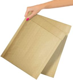 Pack of 10 Kraft Padded Bubble Mailer Envelopes 9.5 x 13. Natural Brown Kraft Bubble Envelopes 9 1/2 x 13. Peel and Seal Envelopes for Mailing; Packin