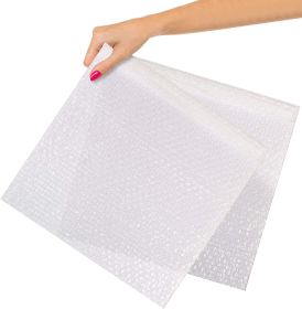 Clear Bubble Out Bags 12 x 11.5; Packaging Bubble Bags for Shipping Pack of 25; Polyethylene Self Seal Bubble Pouches; Bubble Packaging Bags with 3/16