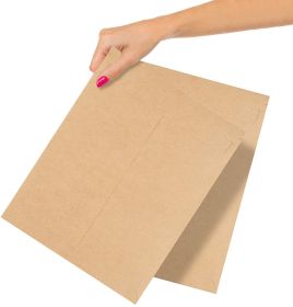 Brown Rigid Mailers 9 x 11.5 Self-Seal Hard Shipping Envelopes Pack of 25 No Bend Cardboard Envelope Mailers; Heavy-Duty Cardboard Mailers; Flat Kraft