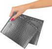 Metallic Silver Bubble Mailers 6 x 6.25; Poly Padded Envelopes Pack of 20; Self Adhesive Padded Shipping Envelopes; Peel and Seal Mail Bubble Envelope