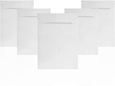 Rigid Mailers 13x18 Paperboard Mailers 13 x 18. Pack of 25 White Photo Mailers. Stay Flat mailers. No Bend; Self Sealing. Documents Chipboard Envelope