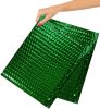 Pack of 25 Green Metallic Bubble Mailers 12.75 x 10.5. Green Padded Envelopes 12 3/4 x 10 1/2. Glamour Bubble Mailers. Peel and Seal Envelopes. Mailin