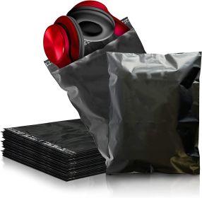 Amiff Poly mailers 10x13 Shipping bags 10 x 13. Pack of 100 poly envelopes. Black mailing bags 3.2 mil thick. Peel and Seal; Waterproof; Lightweight.