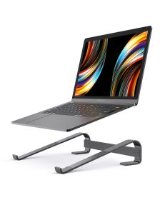 Laptop Stand, Aluminium Portable Removable Laptop Riser, Ventilated Detachable Ergonomic Laptop Holder Compatible with MacBook Notebook Air/Pro, HP, D