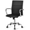 PU Leather Office Chair High Back Conference Task Chair with Armrests