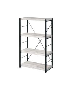 Jurgen Bookshelf; Antique White & Black YF