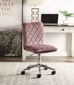 Aestris Office Chair; Pink Velvet AL