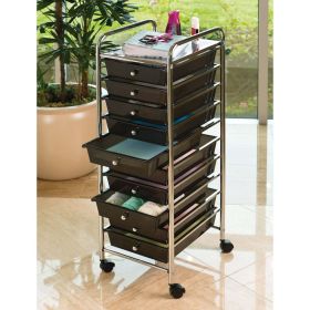 10-Drawer Organizer Cart