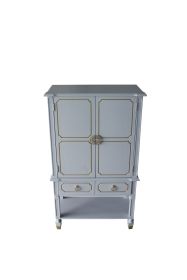 House Marchese Cabinet; Pearl Gray Finish