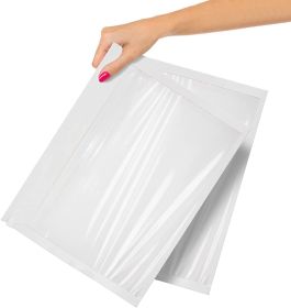 Rigid Mailers 12.5" x 9.5"; Pack of 25 White Cardboard Envelope Mailers; Self-Sealing Hard Shipping Envelopes; Double Wall Cardboard Mailers; Recyclab