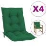 Garden Chair Cushions 4 pcs Green 39.4"x19.7"x2.8"