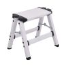 Bosonshop Aluminum 2-Step Stool Folding Double Sided Step Ladder Anti-Slip Sturdy, Capacity 220 lbs