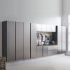 Nova Series Wood Wall Mounted Garage Cabinet in Metallic Gray