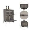 Winthrop 6-Bottle Rectangle Bar Cabinet Light Grey