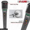 5 CORE Premium Vocal Dynamic Cardioid Handheld Microphone Unidirectional Mic with 12ft Detachable XLR Cable to Â¬Âº inch Audio Jack and On/Off Switch fo