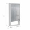 Burlington Rectangle Medicine Cabinet with Mirror White