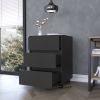 Eagle Creek 3-Drawer Rectangle Filing Cabinet Black Wengue