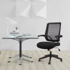 Mid task office chair with flip up arms, tilt angle max to 105 Â¬âˆž,300LBS,Black