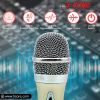 5 Core 2pcs Dynamic Microphone XLR Audio Cardioid Mic w/ Clip Vocal Karaoke Singing PM 286 WH+BLU 2Pcs