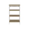 Nashua 4-Shelf Linen Cabinet Light Oak and White