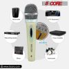 5 Core 3Pcs Dynamic Microphone XLR Audio Cardioid Mic w/ Clip Vocal Karaoke Singing PM 286 WH+BLU+BLK 3PC