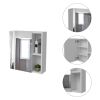 Whirlwind 1-Shelf Rectangle Medicine Cabinet with Mirror White