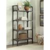 Gorden Bookshelf in Weathered Oak & Antique Silver