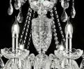 37" In Eilish Silver Crystal 8-Led Light Chandelier