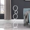 38.5" In Else Nordic 5-Ring Shaped White Led Metal Table Lamp